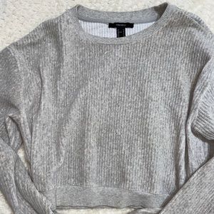 Velour sweater crop